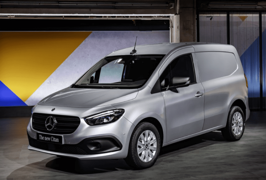Silver Mercedes Citan van